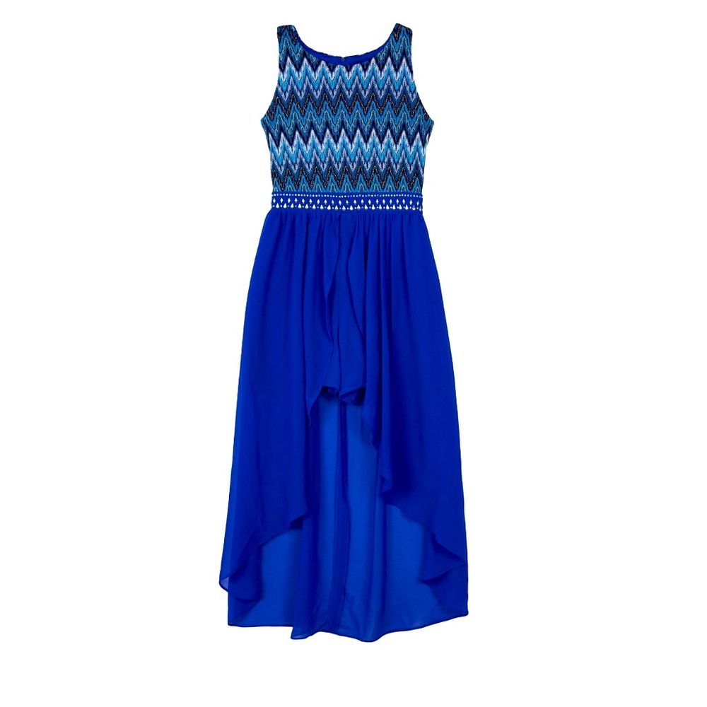 Hi-low formal dress/romper
